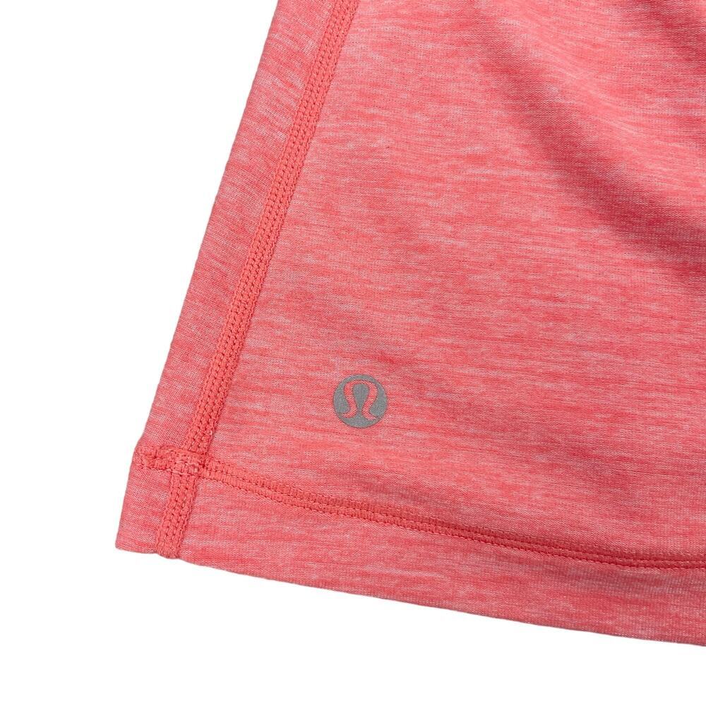 LULULEMON Dash Ruffle Back Tank Top Sz 4 Static Persimmon - Picture 4 of 5